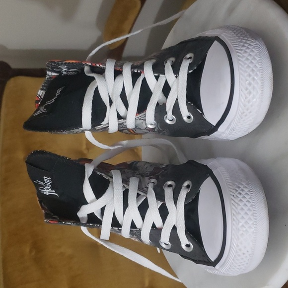 Converse Harley Quinn Hi Top Sneakers Women's 8 Men's 6 Gothic DC Comics Joker - Picture 3 of 12